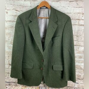 Vtg Tiroler Loden Men’s 43 R Green Lambs wool Suit Jacket Blazer
